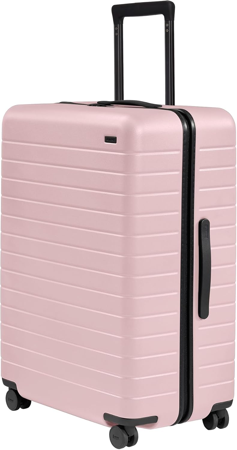 Away Large Checked Luggage, 29 Inch Hardside Suitcase with Spinner Wheels, Lightweight & Durable, TSA Lock, Blush Pink