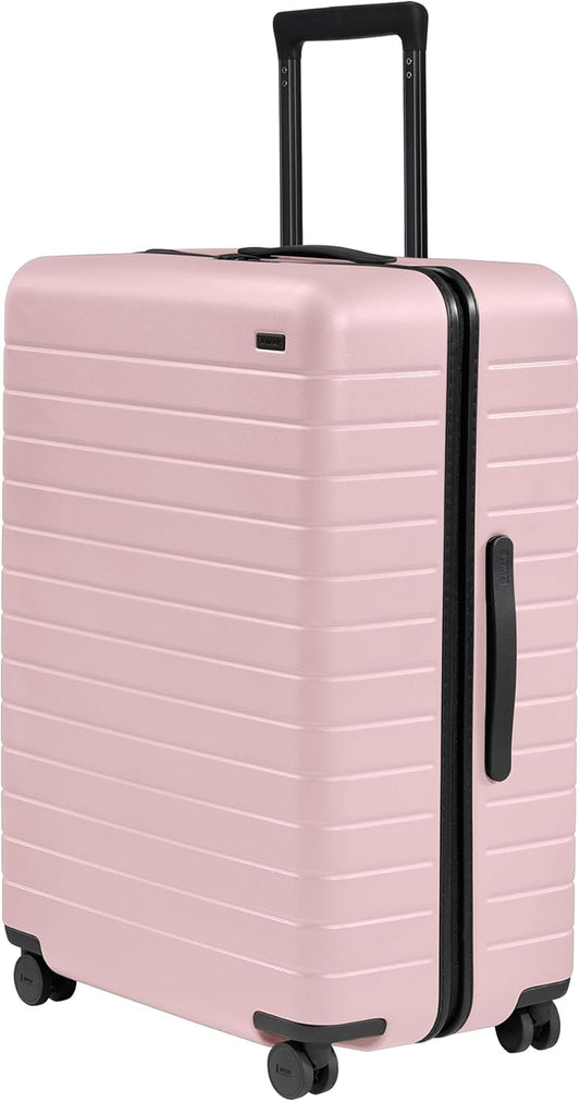 Away Large Checked Luggage, 29 Inch Hardside Suitcase with Spinner Wheels, Lightweight & Durable, TSA Lock, Blush Pink