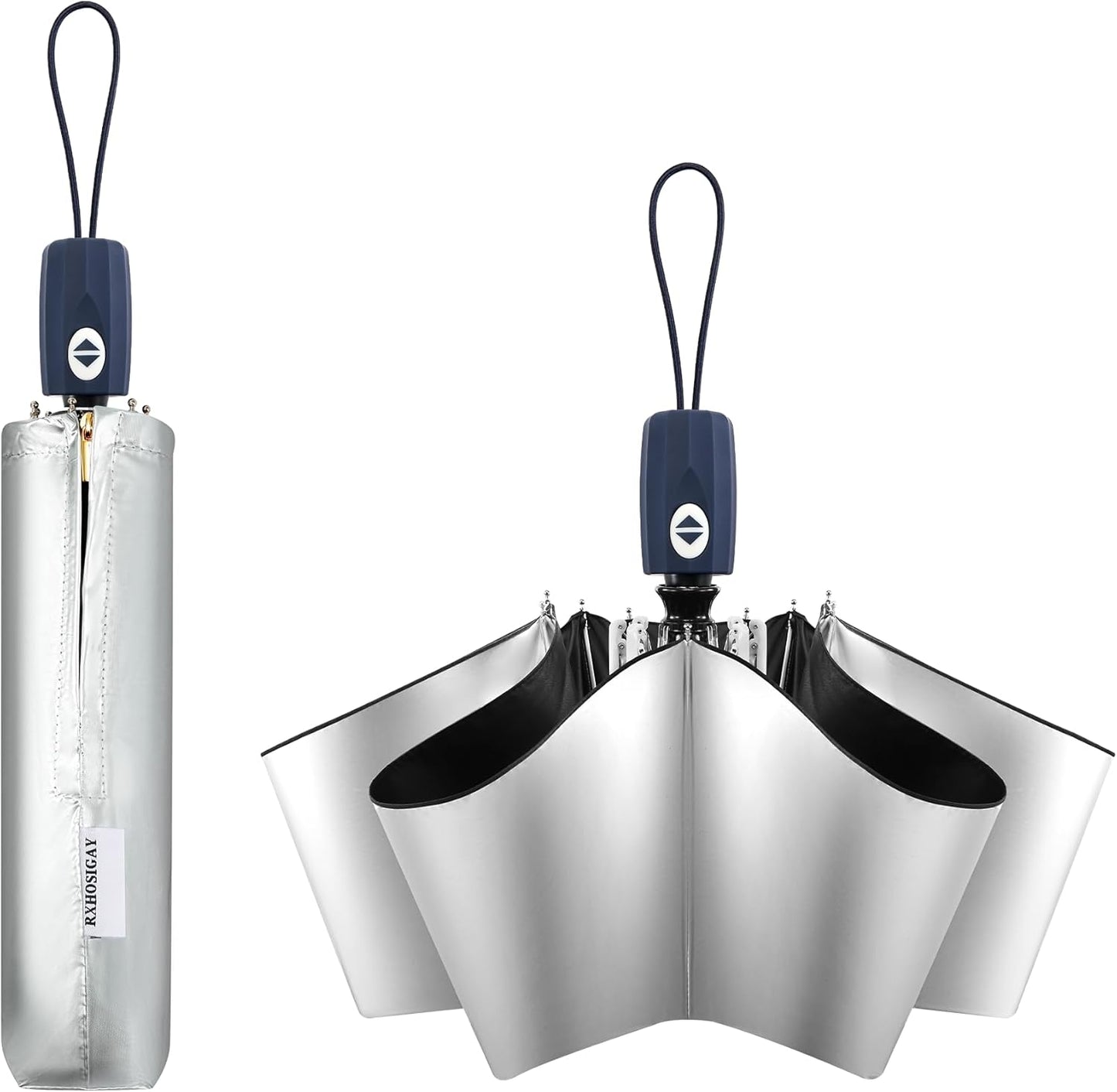 Color Coated Sun Umbrella UV Protection Compact Folding Windproof Parasols Travel Auto Open Close Shade Blocking UV