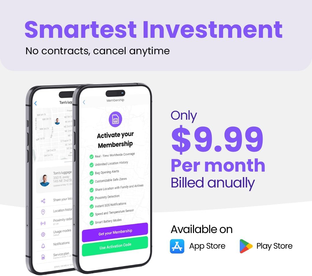 GEGO PRO GPS Tracker - Universal Tracking for Luggage, Vehicles, Trailers, Bike, Person | Real-Time GPS Tracking, WiFi, GSM & Bluetooth | Long Battery Life | Subscription Required