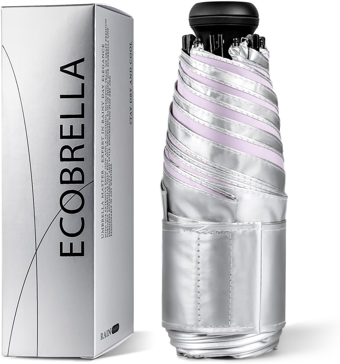 Mini Travel Umbrella - UPF 50+ Sun Protection Compact Manual Open Small Sun Umbrella