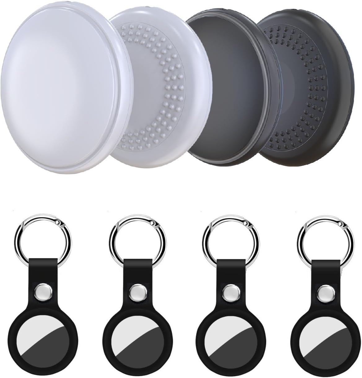 Key Finder, Bluetooth Tracker Tag, Works with Find My (iOS Only),Sound Location, Key Locator Tracker for Luggage, Suitcase, Wallet, Pet, Kid 4 Pack