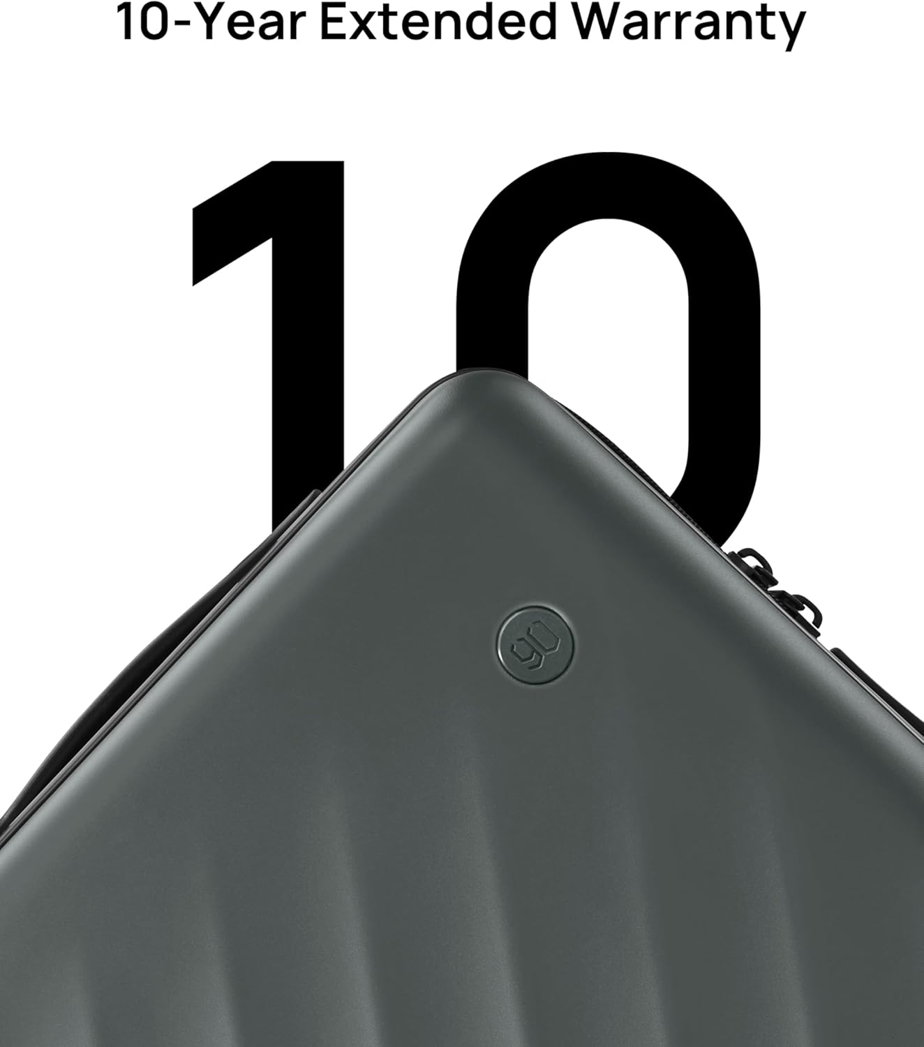 NINETYGO Trunk Luggage 22 Inch, Small Checked Luggage with Double Spinner Wheels, Anti-Burst Zipper, Hard Case PC Suitcase, Lightweight Travel Luggage, TSA Approved (Slate Grey, Hudson)