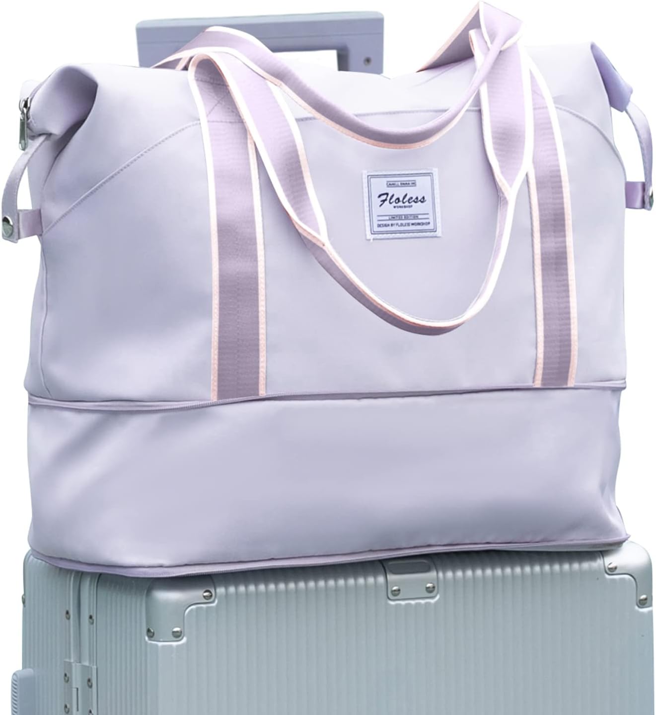 Travel Duffel Bag, Sports Tote Gym Bag, Shoulder Weekender Overnight Bag for Women