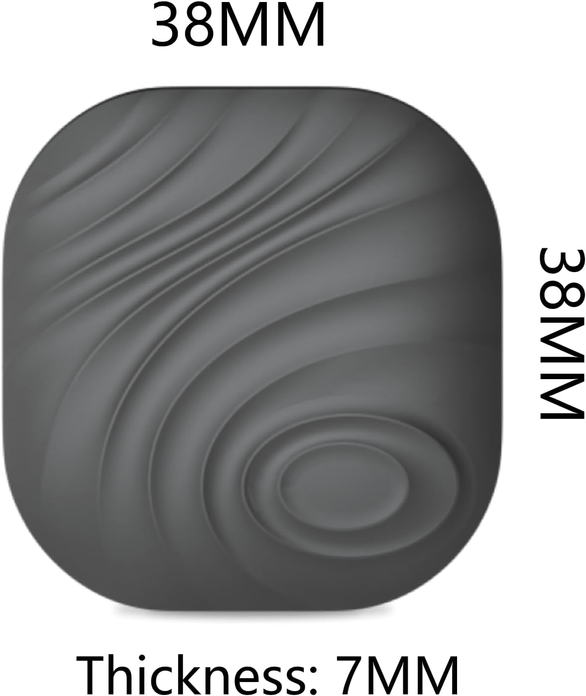 Tags Smart Key Finder - Only iOS(Not for Android) - Bluetooth Smart Key Tracker Tag - Work for Apple Find My - Keep Track of The Items That Matter Most (Cafe)