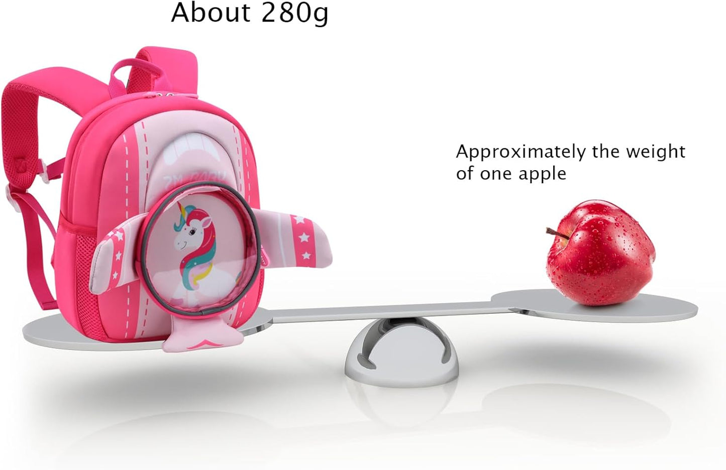 Padgene Toddler Backpacks Kids Preschool Backpack Waterproof Neoprene Animal Schoolbag Lunch backpack 3D Cartoon Dinasour Mini Travel Bag for Boys Girls Ages 3-5