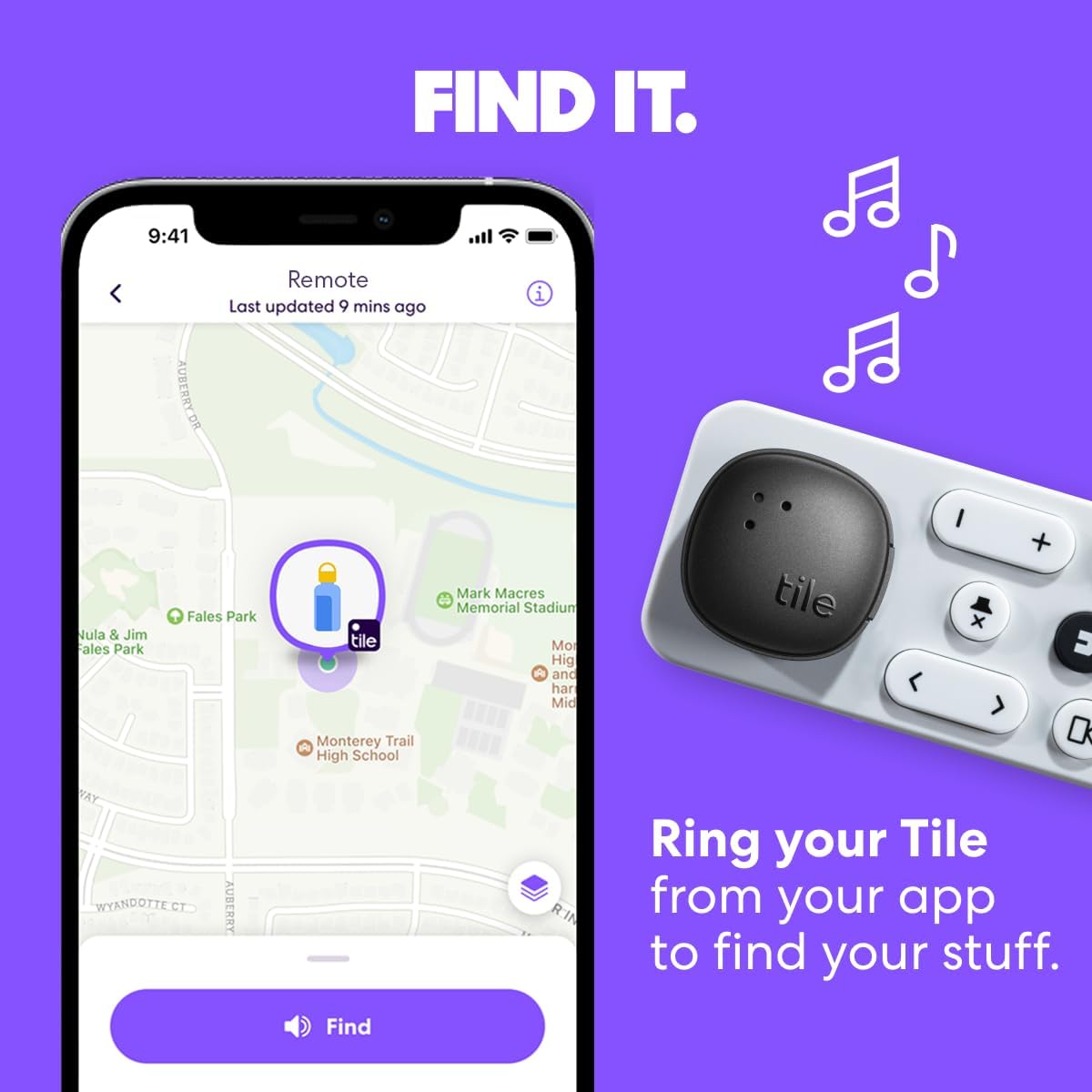 Tile by Life360 Sticker - Small Bluetooth Tracker, Remote Finder and Item Locator for Bikes, Glasses and More. Both iOS and Android Compatible. Phone Finder. 1-Pack (Black)
