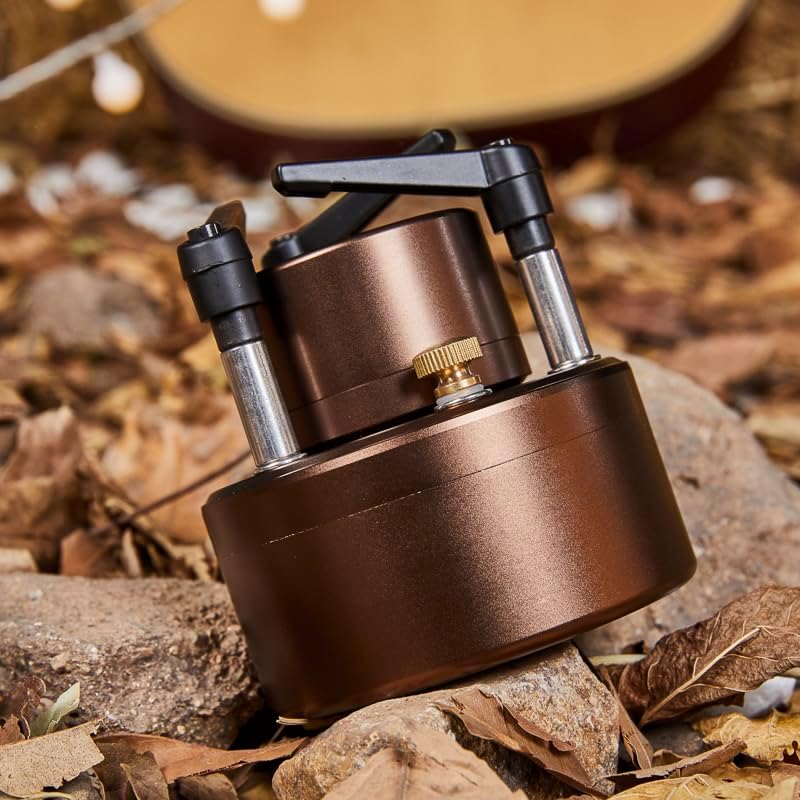 200ML Portable Backpacking Camping Stove with Windshield - Outdoor Alcohol Burning Jet Burner Set for Hiking, Trekking, Fishing, Hunting & Emergency Use