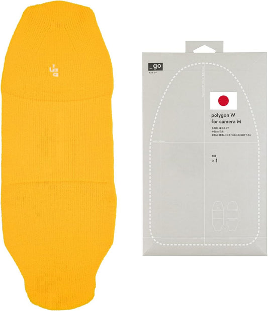 Camera Cover, Polygon W, Made in Japan, M size, Yellow