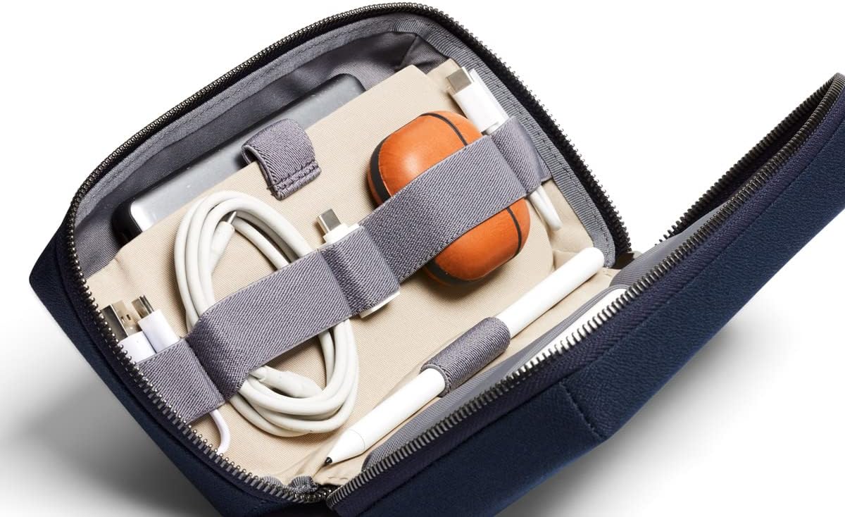 Bellroy Tech Kit (Tech Accessories Organizer Pouch, Zipper Closure Design, Stores Power Bank, Phone Charger, Cables & More, Internal)