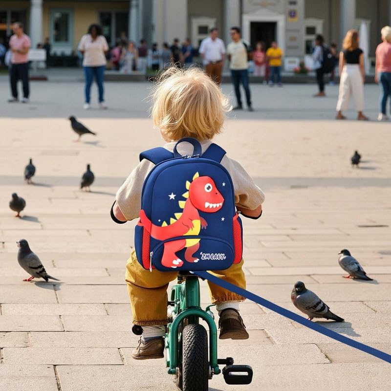 Padgene Toddler Backpacks Kids Preschool Backpack Waterproof Neoprene Animal Schoolbag Lunch backpack 3D Cartoon Mini Travel Bag for Boys Girls Ages 3-5