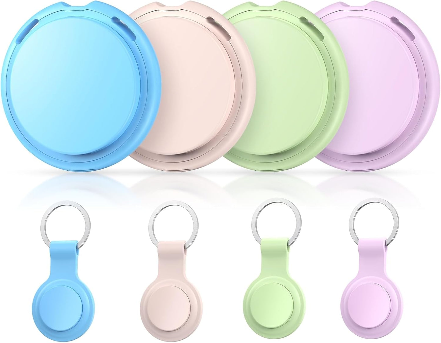 Air 4 Pack tags Tracker [Apple MFi Certified] Pair with Apple Find My(iOS Only) Smart Bluetooth Key Tracking Tags Item Finders Waterproof Worldwide Located Devices for Pet Wallet Backpack Dogs Luggage