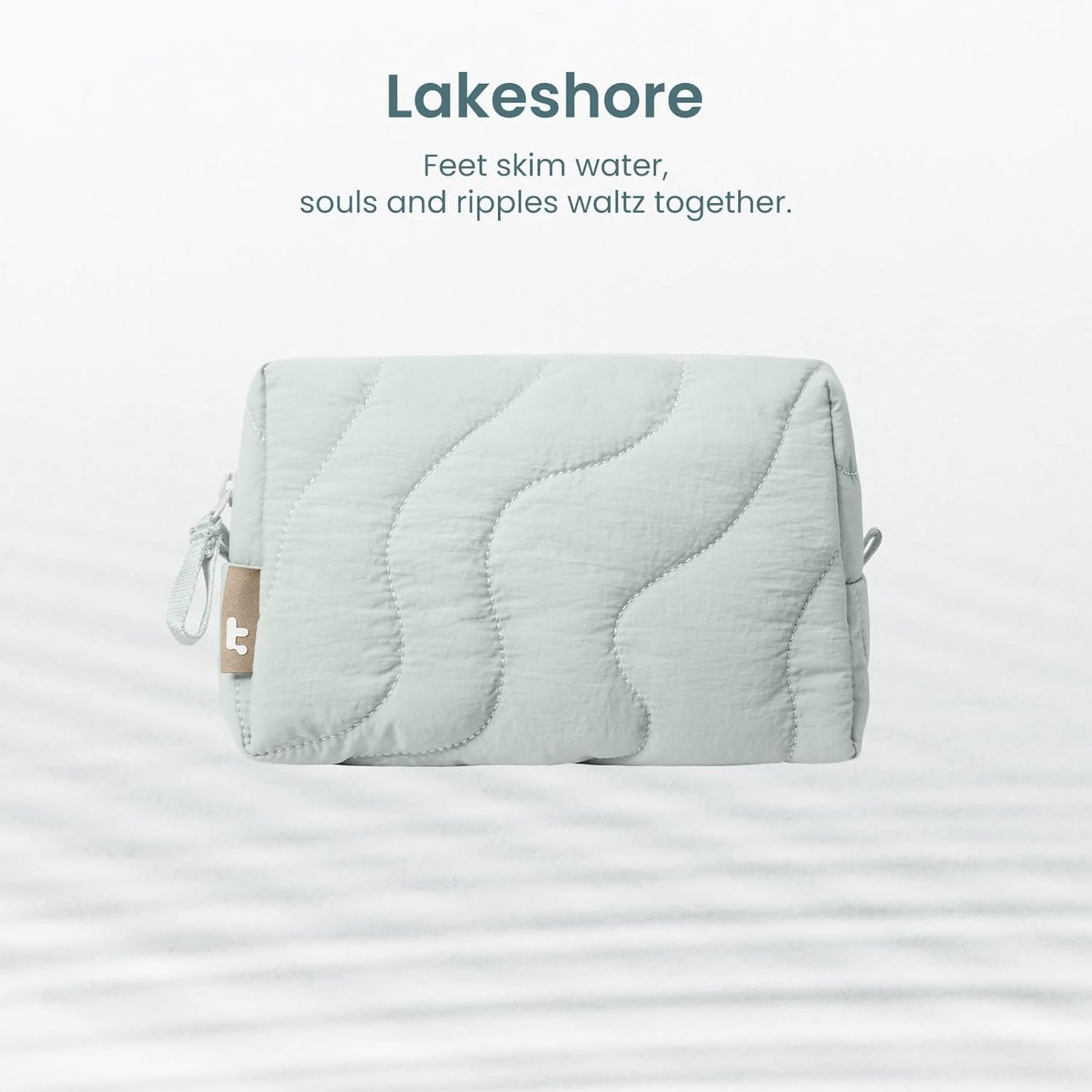 tomtoc Electronics Organizer Travel Case, Soft Puffy Organizer Bag Birthday Christmas Gifts Travel Essentials for Women Girls, Portable Accessory Tech Pouch Storage for Charger, Cord, Cable, Phone