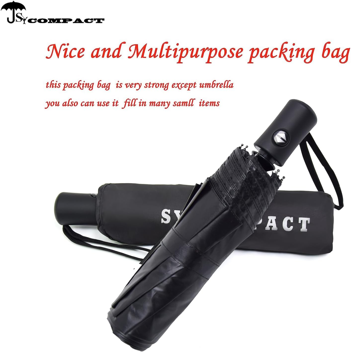 SY COMPACT Umbrella Automatic Travel Waterproof Light Folding Umbrellas Easy Carry for Women and Men