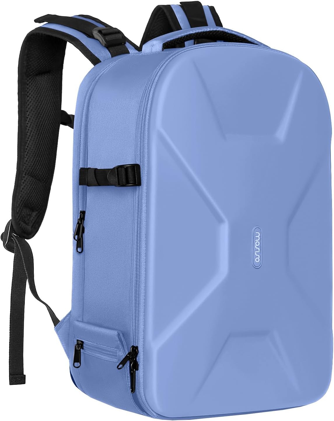 MOSISO Camera Backpack, DSLR/SLR/Mirrorless Photography Camera Bag 15-16 inch Waterproof Hardshell Case with Tripod Holder&Laptop Compartment Compatible with Canon/Nikon/Sony, Slate Blue