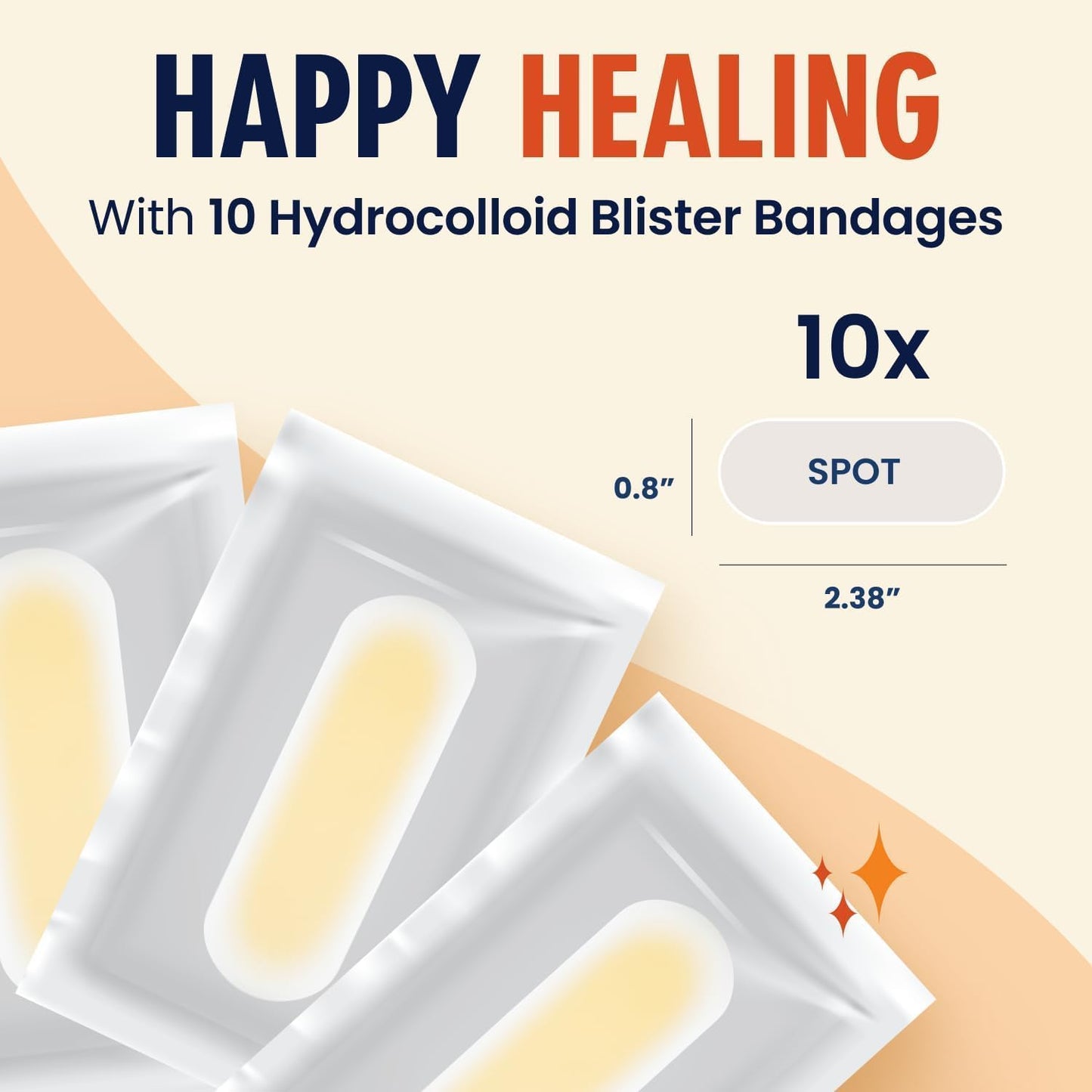 Dr. Frederick's Original Better Blister Bandages - 24 ct - Healing Blister Pads - Grab-N-Go - Water Resistant - 40% More Cushioning - Hydrocolloid - Feet, Toe, & Heel Blister Prevention - Spot Pack