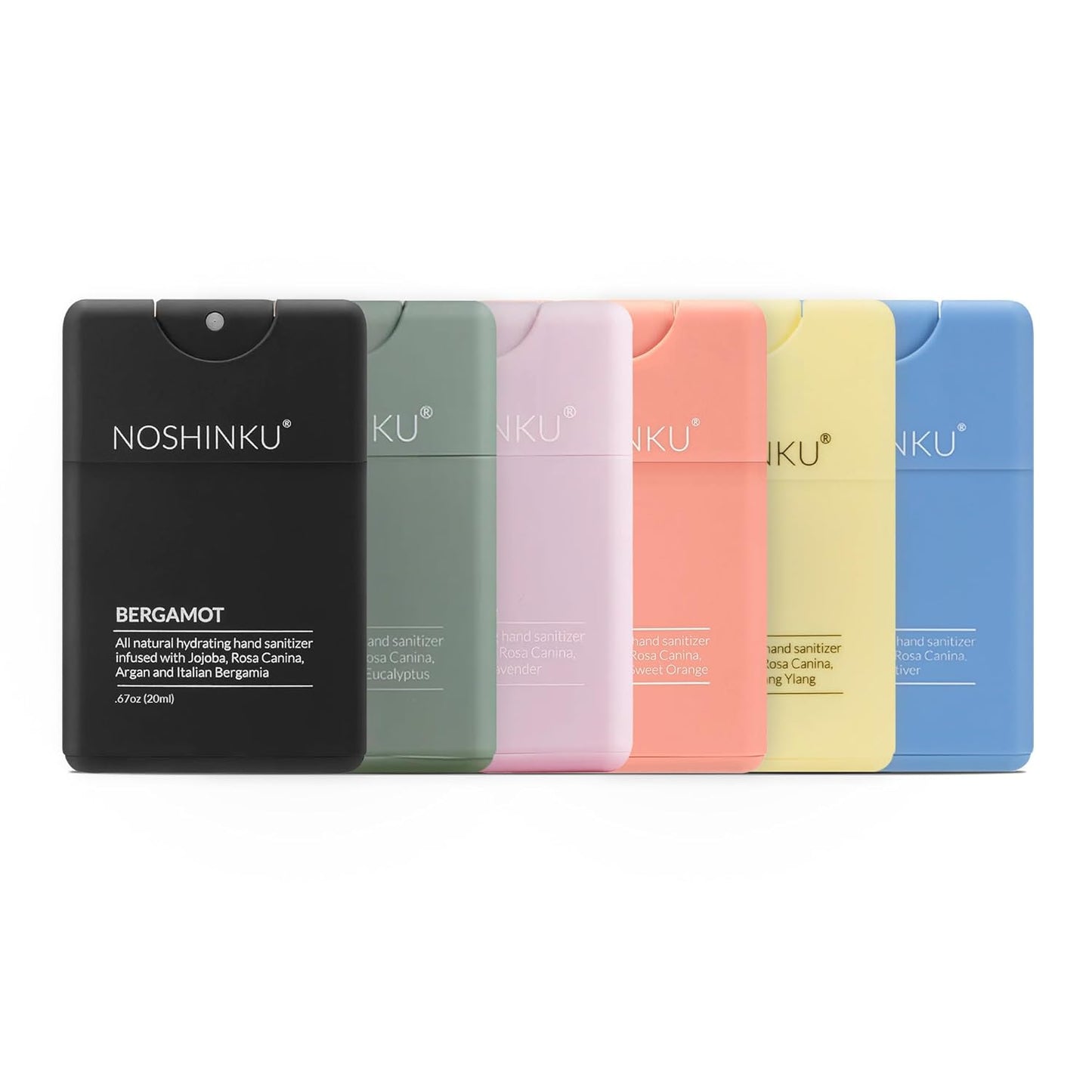 Noshinku Refillable Natural Hand Sanitizer Pocket Sprayer Discovery (6-Pack)