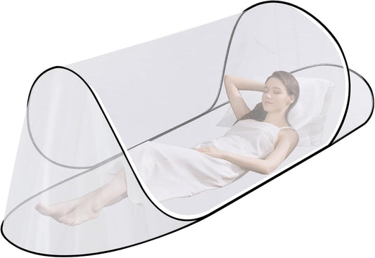 Large Pop Up Mosquito Tent, Portable Foldable Mosquito Net for Camping Bed Travel Patio (78 * 30 * 24inch)