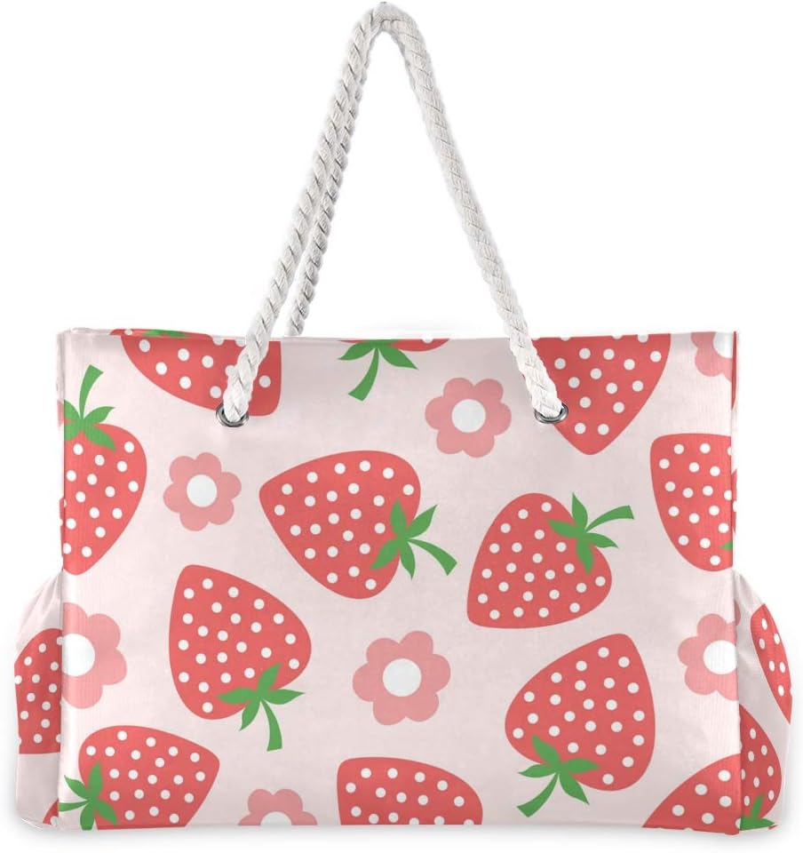 senya Large Beach Bags Totes Canvas Tote Shoulder Bag Soft Wave Water Resistant Bags for Gym Travel Daily Ocean