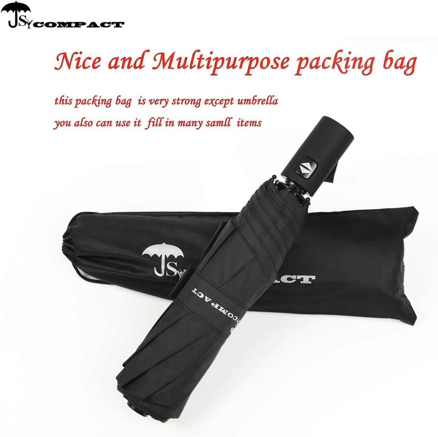 SY COMPACT Umbrella Automatic Travel Waterproof Light Folding Umbrellas Easy Carry for Women and Men