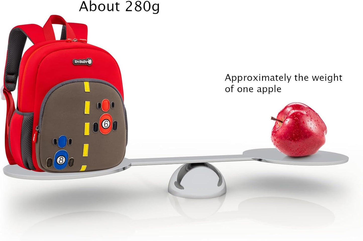 Padgene Toddler Backpacks Kids Preschool Backpack Waterproof Neoprene Animal Schoolbag Lunch backpack 3D Cartoon Mini Travel Bag for Boys Girls Ages 3-5