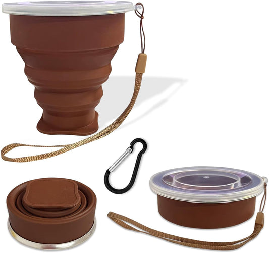 200ML Collapsible Cup- Silicone Foldable Expandable Folding Drinking Cup -Reusable Portable Mugs-Cup For Travel, Camping, Hiking, Holiday Vacation, Outdoor Sports Coffee