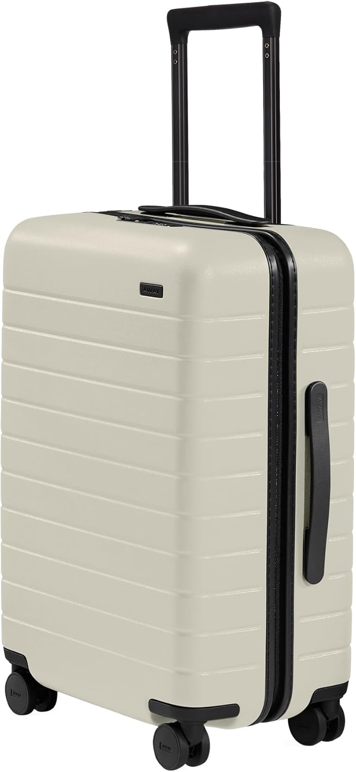 Away Bigger Carry-On Luggage, Lightweight Hardside Large Suitcase with Spinner Wheels, TSA Lock, Airline Approved, Salt White Matte