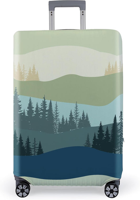 Pink Dino Suitcase Luggage Cover, Thick Suitcase Cover for Carry on Luggage Protector Fits 18-30 Inch Case