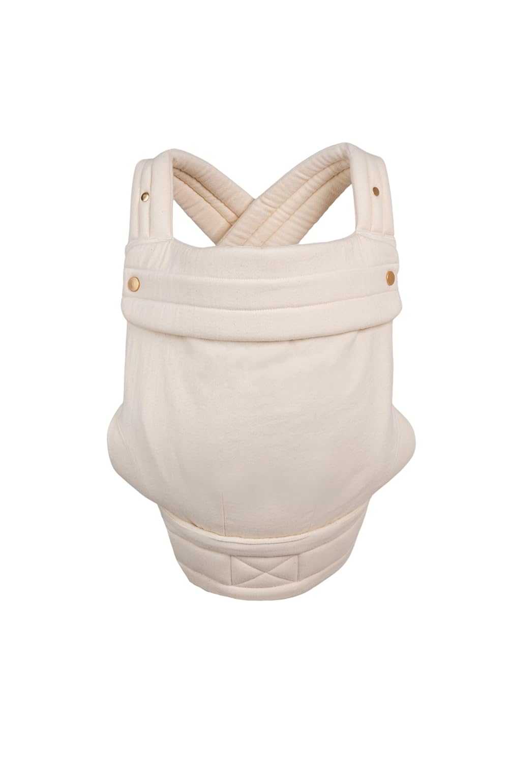 Mabē Monarch Ergonomic Baby Carrier – Premium Cotton Soft Structured Newborn to Toddler Carrier with Hip-Healthy Design, 3 Carry Positions (7-35lbs), Lightweight & Breathable, (Ivory)