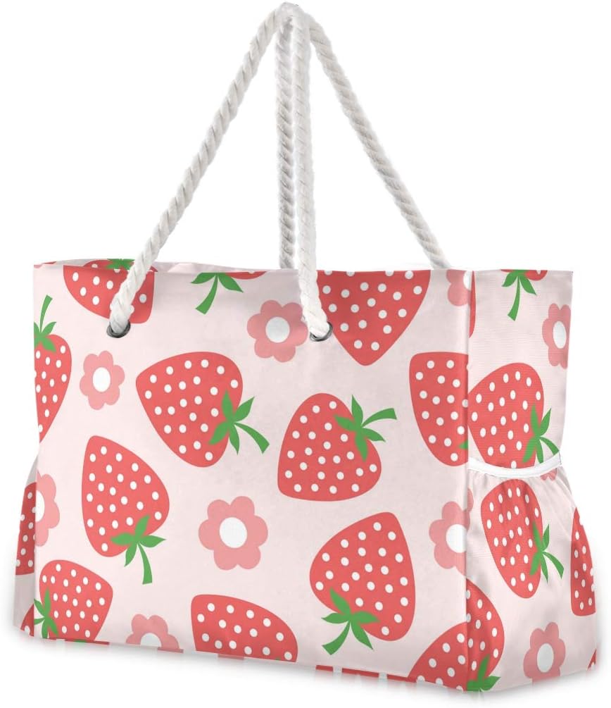 senya Large Beach Bags Totes Canvas Tote Shoulder Bag Soft Wave Water Resistant Bags for Gym Travel Daily Ocean