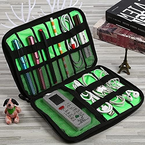 1pack Travel Electronics Cable Organizer Bag Portable Storage Case for Mobile Phone Hard Drive Cords USB Cables Charger Organizer