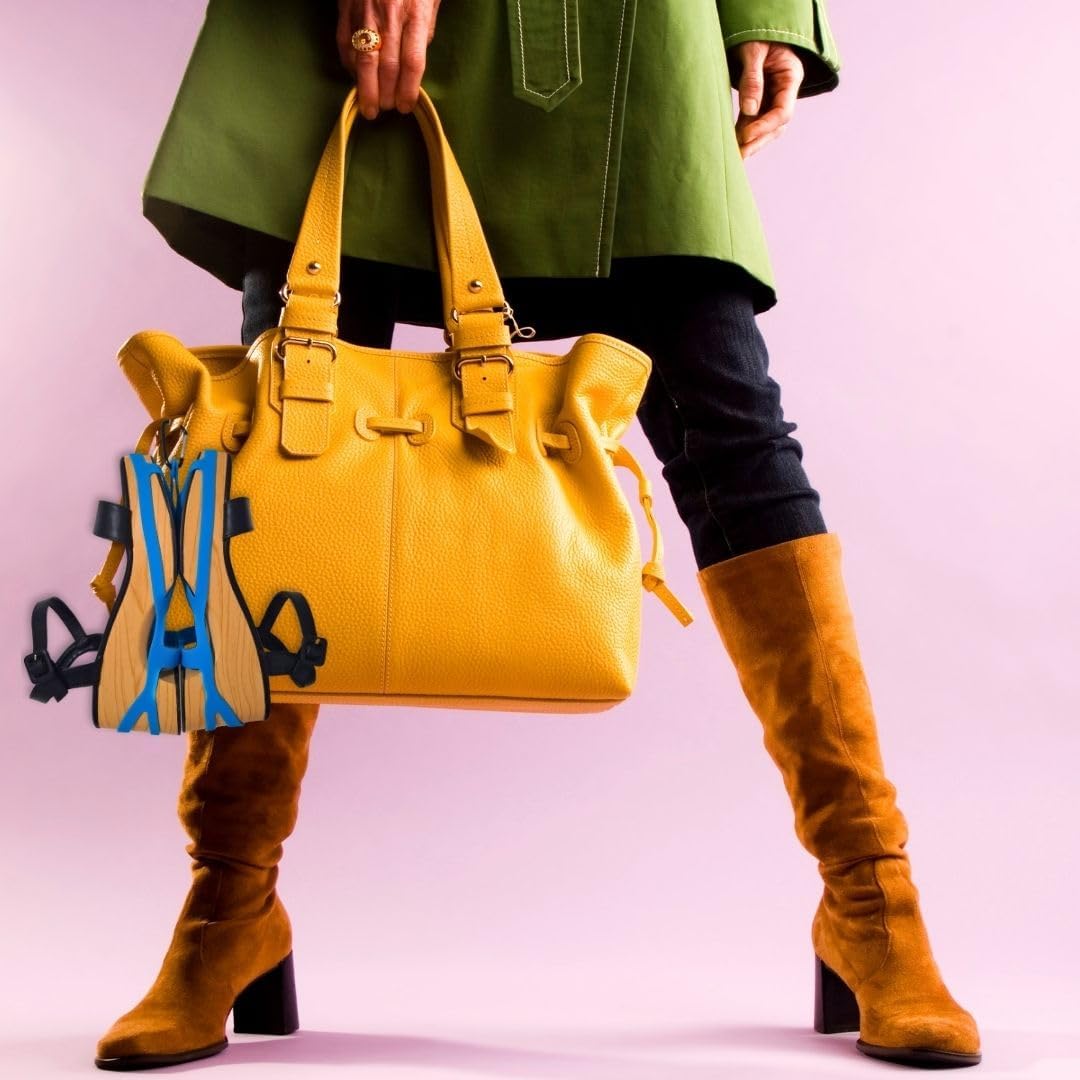 Shoe Holster For Backpack with Clip Hanger. Footwear Holder with Clip for Sneakers, Cleats, Bowling, Soccer, Basket, Football. For Travel, Outdoors, Sports & Space Saving