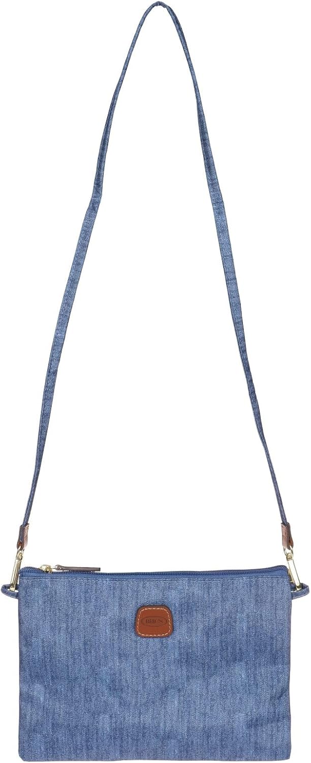 Bric's X-Bag/X-Travel 2.0 Folding Duffel Bag - 18" Carry On and Overnight Travel Bag - Jeans