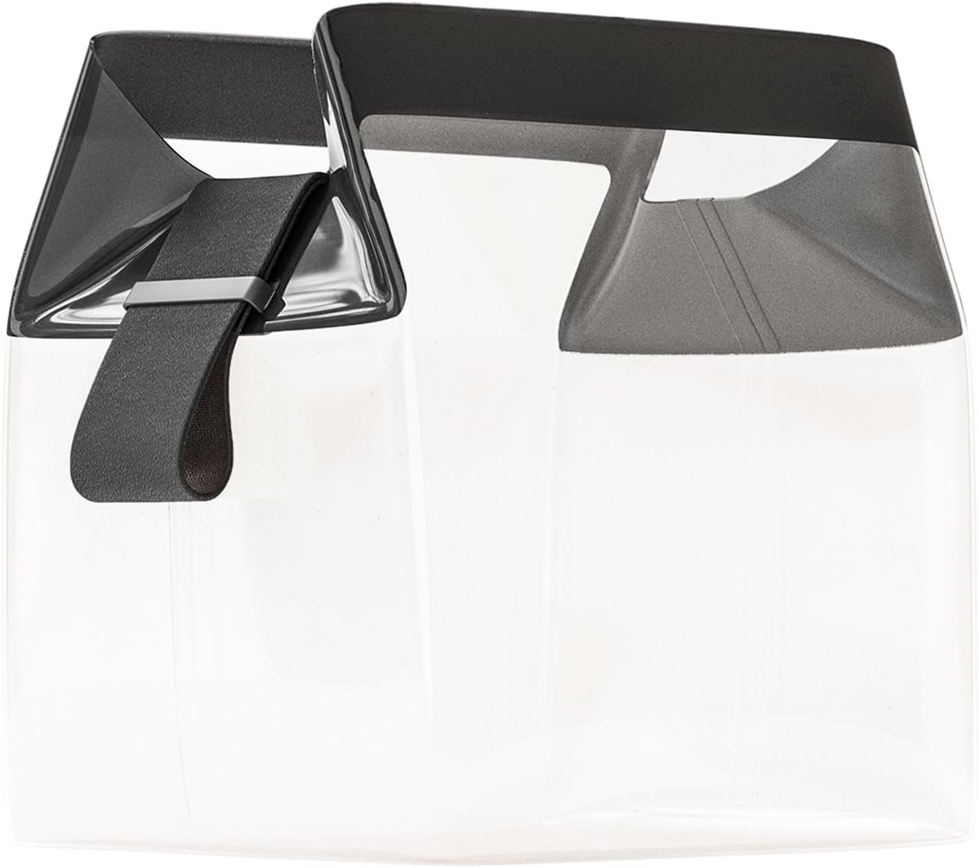 Cadence Parcel - Clear Kit with Magnetic Closure - Durable and Leak-Resistant Travel Toiletry Kit - Modular Design - Hygiene Bag for Travel Essentials - 2 Qt - Ink