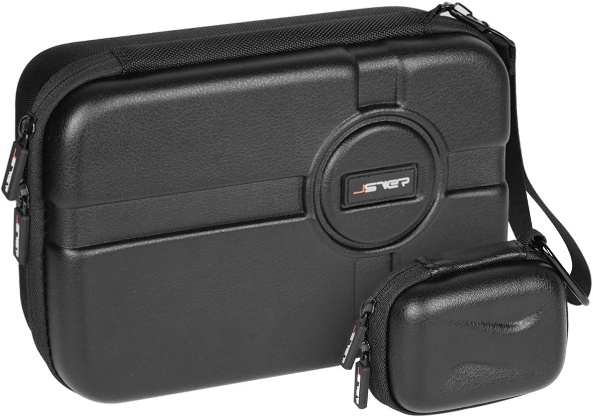 JSVER Hard Carrying Case for GoPro Hero13/12/11/10/9/8/7, AKASO EK7000 / Brave 4 4K / Brave 7 LE/Brave 8 / V50X and Insta360 (Set of 2)