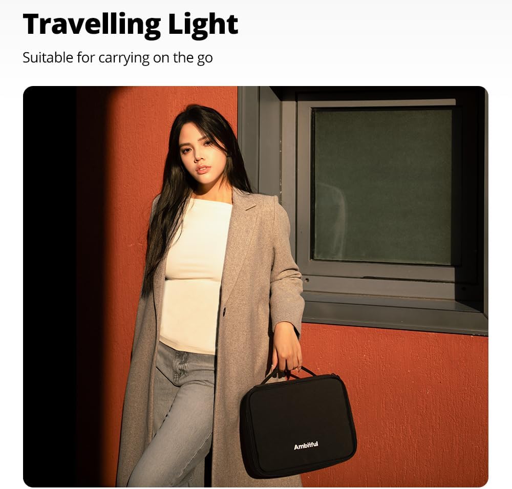 AMBITFUL Carrying Bag Zoom P7 for Photography Equipments with Large Capacity, Multi-functional Storage Case for Mini Drone and Other Accessories,with Thick Sponges and Interial Mesh Layer