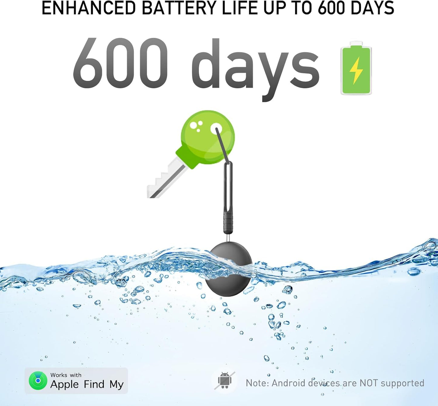 2025 New Tracker Tag 4 Pack: Smart Tracker, Item Finder Compatible with Apple Find My App(iOS Only), Tracker Tag Locator for Keys, Luggage, Satchel, Backpack etc