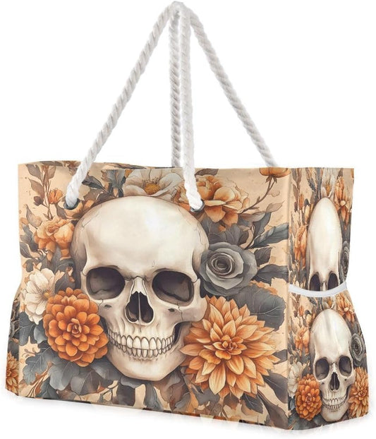 senya Large Beach Bags Totes Canvas Tote Shoulder Bag Soft Wave Water Resistant Bags for Gym Travel Daily Ocean