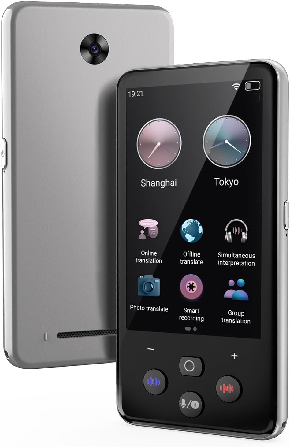 Language Translator Device, Real Time Translation Device for 138 Languages/Chatgpt/Offline/Recording/Photo Translator, 3.97"Touch Screen, Portable Translator for Business Travel Learning