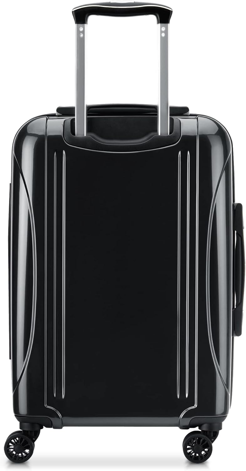 DELSEY PARIS Helium Aero Hardside Expandable Luggage with Spinner Wheels, Black, Carry-On 21 Inch