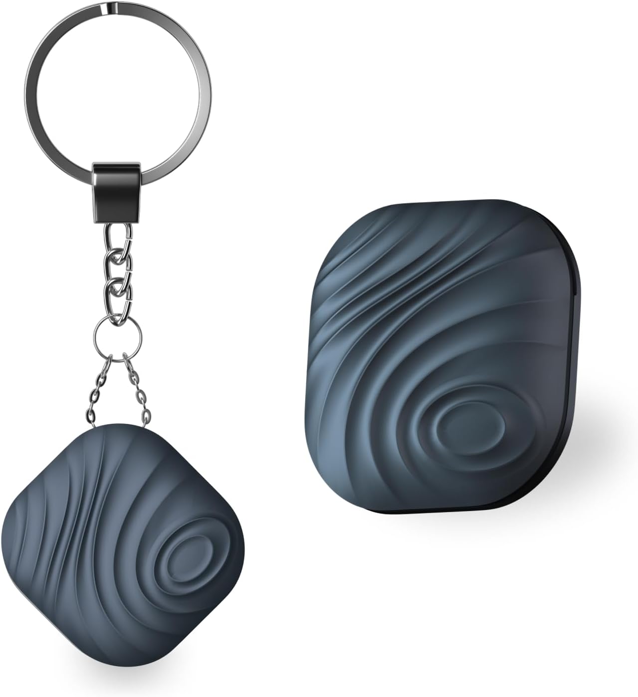 Findhting Key Finder Tag - Bluetooth Tracker Item Locator with Key Chain - Both iOS and Android Compatible for Keys Pet Wallets or Backpacks and Tablets (Blue-One)