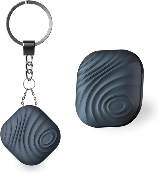 Findhting Key Finder Tag - Bluetooth Tracker Item Locator with Key Chain - Both iOS and Android Compatible for Keys Pet Wallets or Backpacks and Tablets (Blue-One)