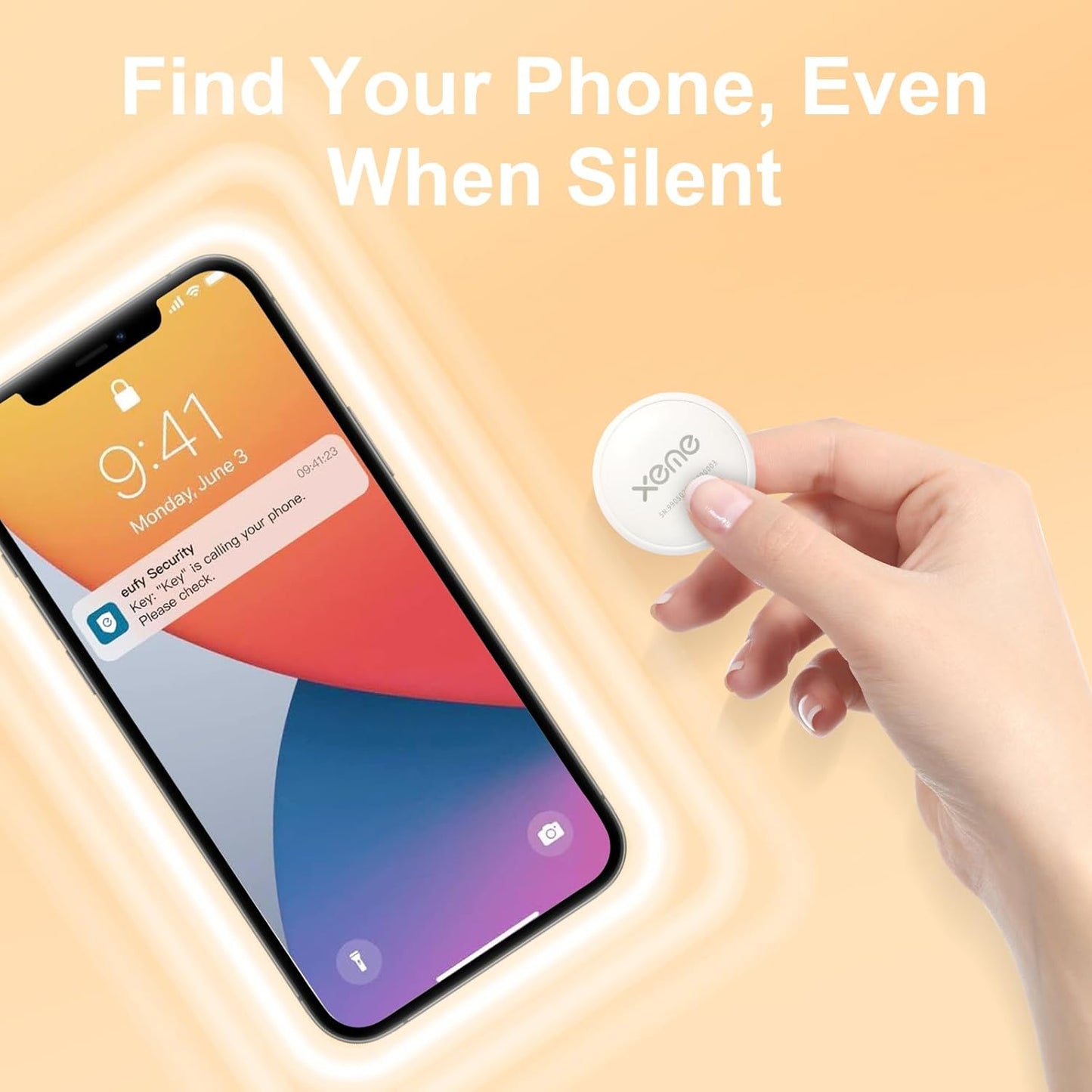 Key Finder, Bluetooth Tracker Locator Pairs with Apple Find My (iOS only), Item Locator Smart Tracker Tag for Keys/Luggage/Wallet, etc. (WHITE-4PCS)