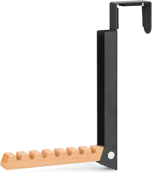 Over-The-Door Laundry Hanger - Convenient Travel Clothes Rack for Easy Drying - Ideal Laundry Hanging Rack for Travel and Home Use Collapsible Portable - 1PCS (Black)