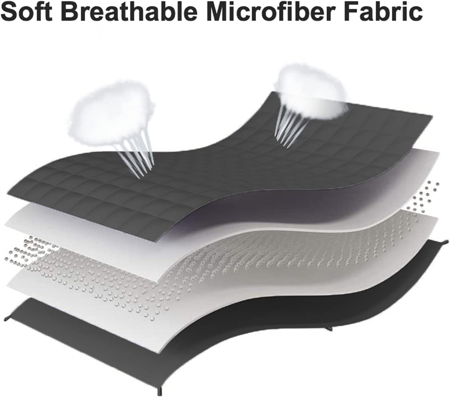 Weighted Blanket King Size 20lbs 88"x104" Cooling Breathable Heavy Blanket Microfiber Material with Glass Beads for Adult All-Season Summer Fall Winter Soft Thick Comfort