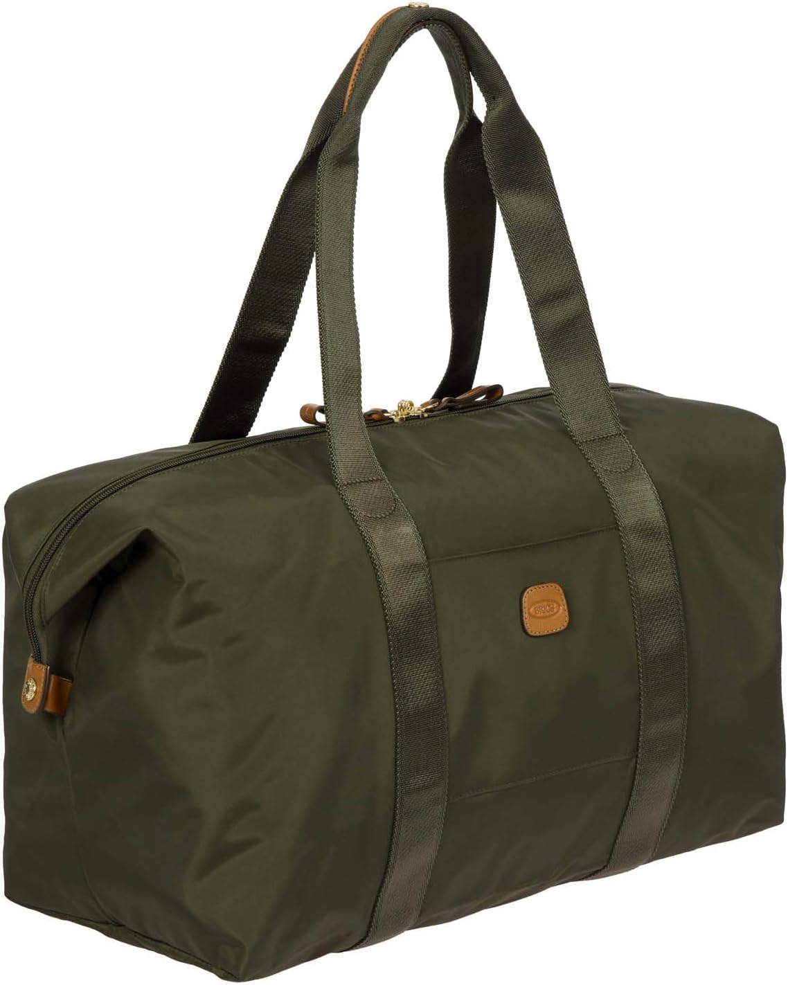 Bric's X-Bag/X-Travel 2.0 Folding Duffel Bag - 18" Carry On and Overnight Travel Bag - Olive