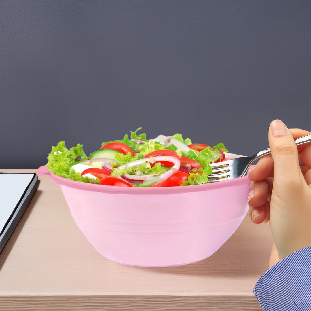 kūpaa Bowl & Carrier Duet – Microwave Safe Silicone Lunch Box For Adults– Collapsible, Leakproof, Food-Grade, Reusable To-Go Container (Rose Quartz)