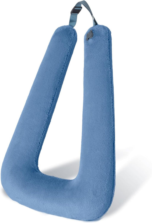 Car Pillow for Kids, Professional Kids Car Pillow for Sleeping Inflatable Carseat Travel - Safe, Reliable - Travel Pillows for Kid Adult Car Seats Blue