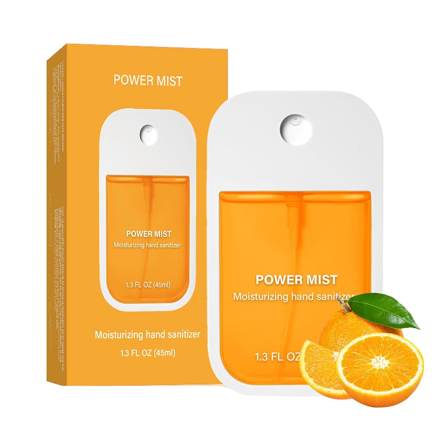 Power Mist Hydrating Hand Sanitizer Spray, Portable Travel-Size Hand Sanitizer Spray, 500-Sprays Each，Suitable for Both Adults and Children (Citrus)