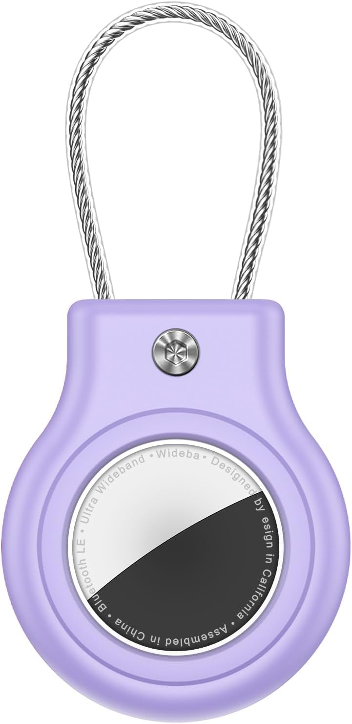 Waterproof Airtag Holder,Airtag Case with Secure Lock,Airtags Keychain for Apple Airtag,Anti-Lost Protective Cover Air tag Accessories for GPS Item Finder Tracker Luggage,Bag,Key,Pet,Cat Dog,Black